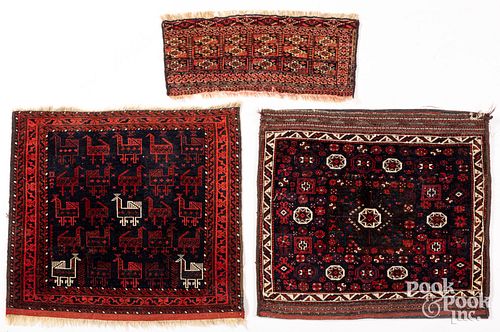 Turkoman mat, saddlebag, and bagface