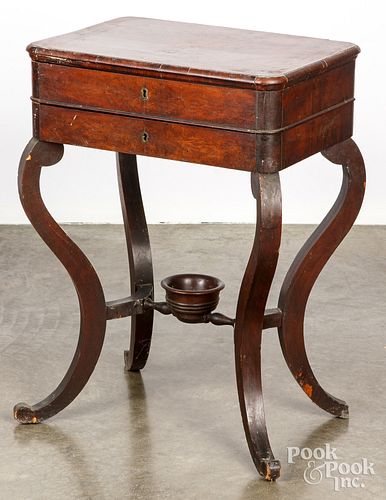 Classical mahogany stand, ca. 1835