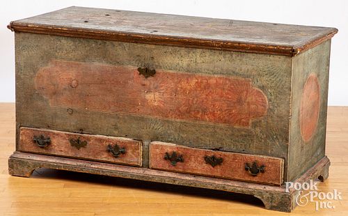 Pennsylvania painted dower chest, late 18th c.