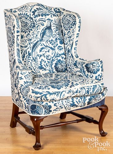 Queen Anne style wing chair