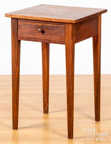 Federal cherry one-drawer stand, 19th c.
