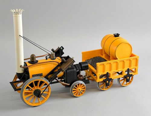 Hornby 'Stevenson's Rocket' 3.5 inch gauge, with carriage, (boxed) and with a large quantity of boxed track,
