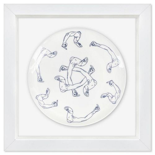 Ai Weiwei, Framed Limited Edition Plate with Letter of Authenticity.