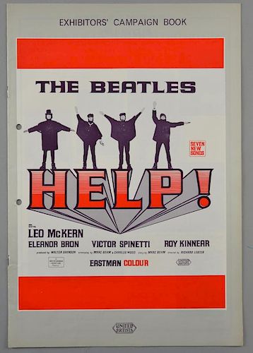 The Beatles - Original Help! Exhibitors' Campaign Book, 10 x 14 inches