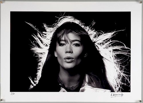 Roger Kasparian (b.1938) Francoise Hardy, ca. 1963, Gelatin silver print, printed later, signed & numbered 2/10 in black ink 