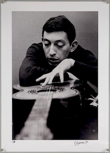 Roger Kasparian (b.1938) Serge Gainsbourg, 1963, Gelatin silver print, printed later, signed & numbered 2/10 in black ink in 
