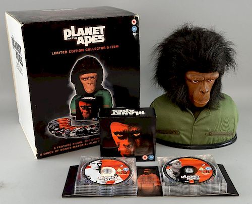 Planet of the Apes - Limited Edition Collector's Item DVD collection, boxed, 14 inches high & Star Wars toys including Darth 