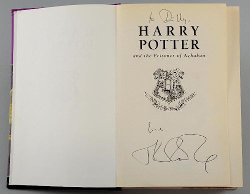 Harry Potter and the Prisoner of Azkaban - Hardback first edition book published in 1999, signed to the inside page by JK Row
