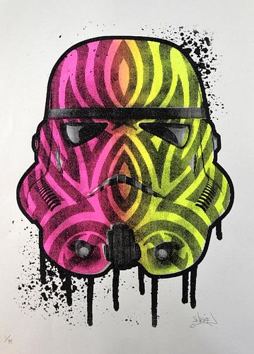 Inkie (1970) 'Storm Trooper' limited edition print, 1/77, signed in pencil, 24 x 16 inches.Provenance: With original receipt 