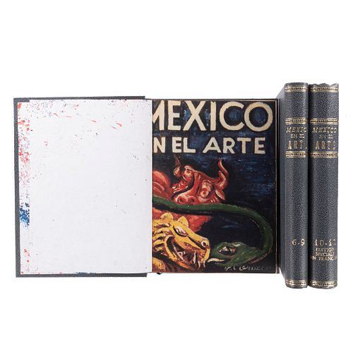 Solana, Rafael. México en el Arte. México: I. N. B. A. - S. E. P., 1948 - 1952. Nos. 1 - 12 y especial en francés. En 3 volumenes.