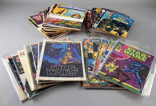 Collection of comics & magazines, Star Wars, Judge Dredd & Horror including Star Wars 20th Anniversary, Star Wars special edi
