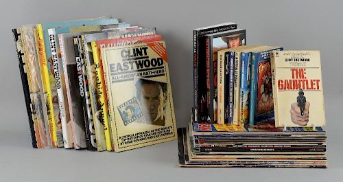 Clint Eastwood Memorabilia including book, magazines, annuals, Rawhide, Eastwood, Film Review, ABC Film Review, Photoplay, no