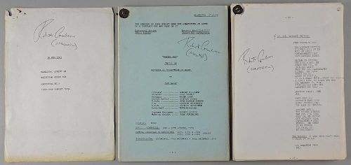 Doctor Who - Rehearsal Script for Episode 2: Nightmare of Eden by Bob Baker, August 1979, starring Tom Baker, signed on the f