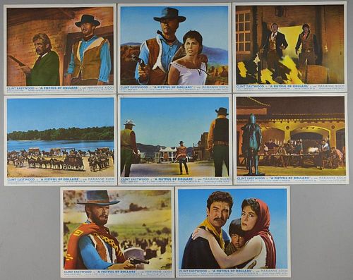 A Fistful of Dollars (1964) 8 British Front of House cards, 10 x 8 inches (8)