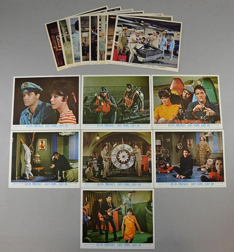 Elvis Presley - 8 British Front of House cards for Speedway (1968) & Easy Come, Easy Go (1967), 10 x 8 inches (16)