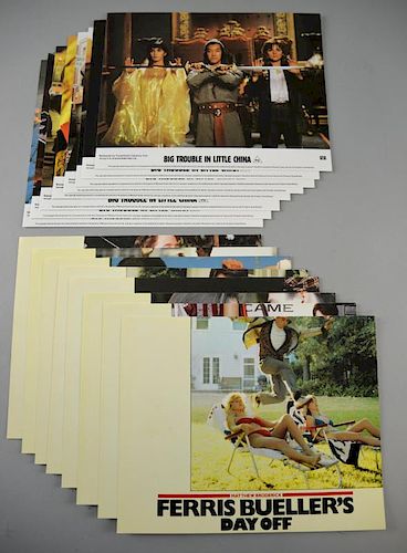 Two Movie front of house sets (8 in each), Ferris Bueller's Day Off & Big Trouble In Little China, 10 x 8 inches