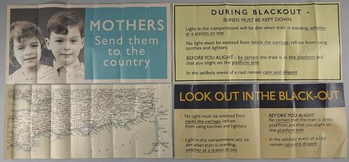 The Woman In Black 2: Angel of Death (2007) Set of five evacuation posters, various sizes (5).Provenance: With certificate fr