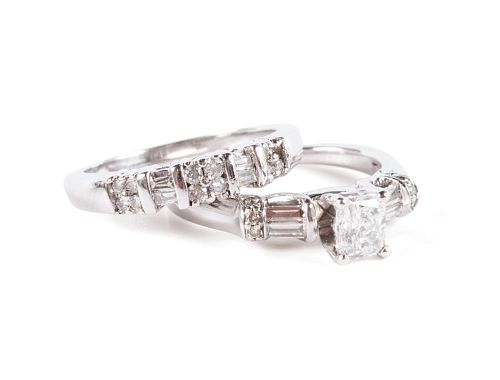DIAMOND ENGAGEMENT AND WEDDING RINGS