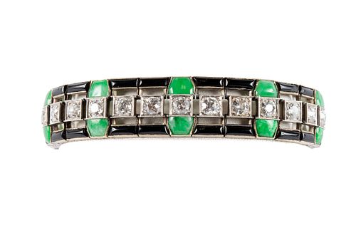 AN EXCEPTIONAL FRENCH ART DECO BRACELET