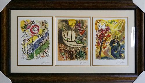 Marc Chagall Limited Edition after Chagall on paper Exodus