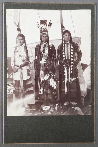 Cabinet Card 19th C Native American Women 
