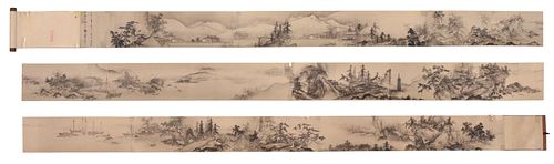 Japanese Landscape Handscroll after Sesshu Toyo