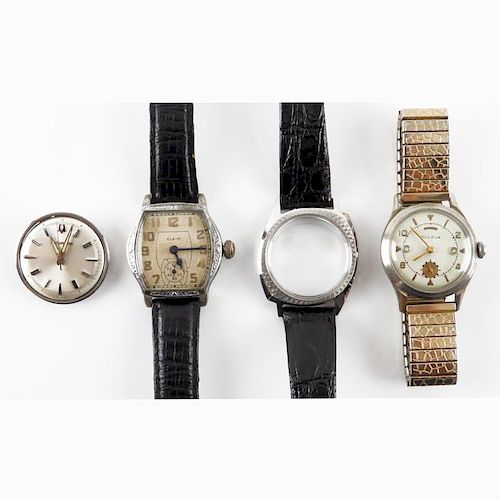 Grouping of Four (4) Vintage Timepieces