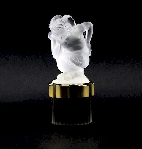 Lalique France Limited Edition "Faun Mascot"  Flacon Collection Perfume Bottle