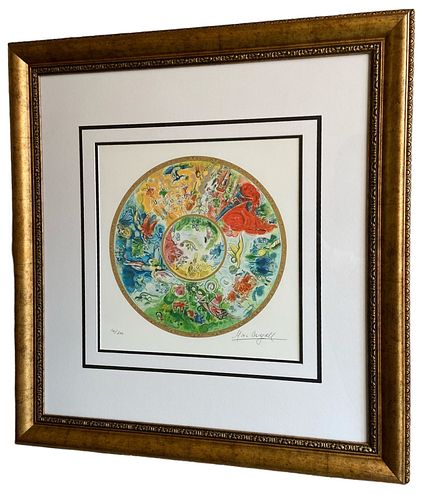 MARC CHAGALL "Paris Opera Ceiling" Plate Signed Giclee