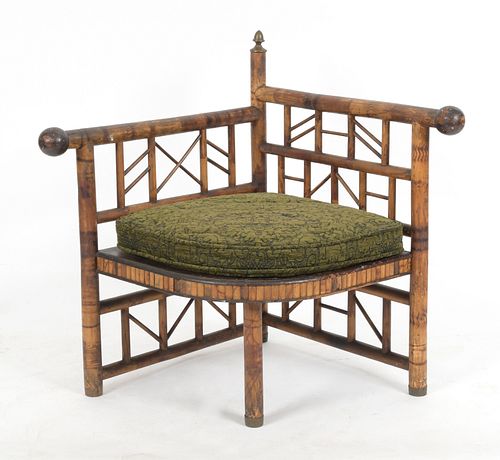 Aesthetic Movement Bamboo Corner Chair