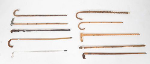 A Collection of Canes/ Walking Sticks