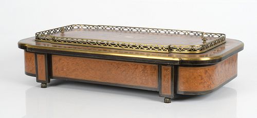 French Burlwood Table Box, P. Sormani & Fils