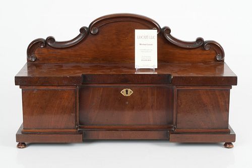 William IV Miniature Sideboard Tea Caddy