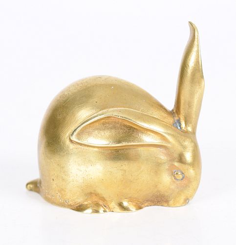 French Bronze Rabbit, Edouard-Marcel Sandoz