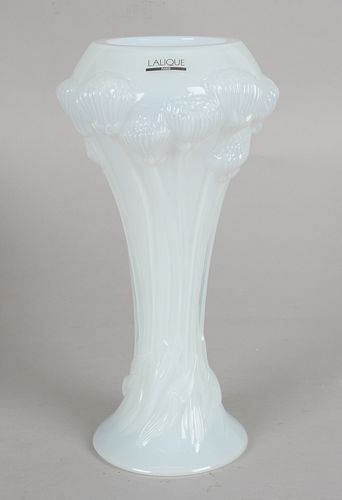 A Large Lalique Opalescent Glass Vase