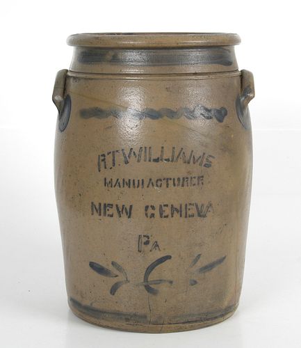 R. T. Williams Salt Glazed Stoneware Crock
