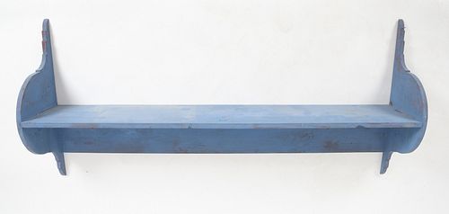 American Country Blue Painted Shelf