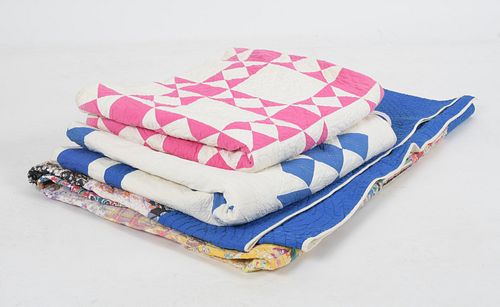 Three American Pieced Quilts, Circa 1930-1940