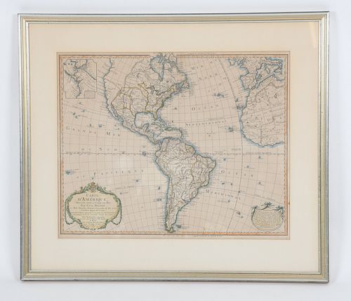Guillaume Delisle, Map of The Americas