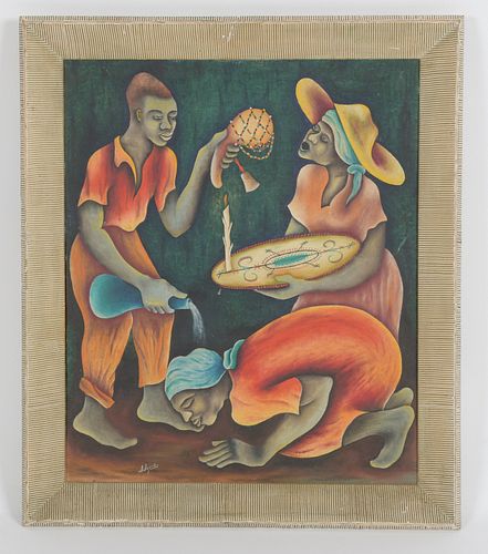 Joseph Jacob (Haitian, b. 1924) Acrylic on Canvas