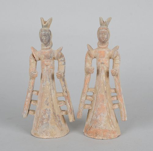 Pair of Chinese Song Dynasty Style Figures