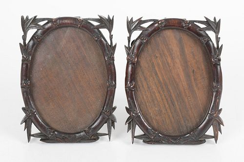 A Pair of Chinese Export Hardwood Frames