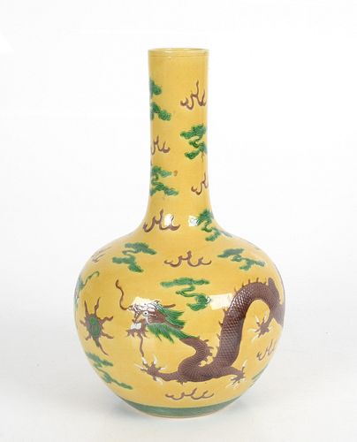 A Chinese Bottle Form Vase
