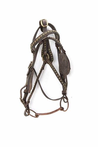 19th Century Harness Leather Carriage Bridle