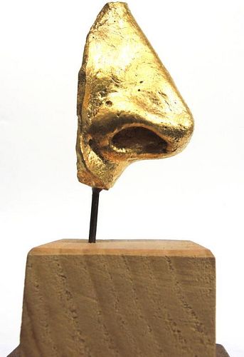 Surrealist Sculpture of a Gilt Nose