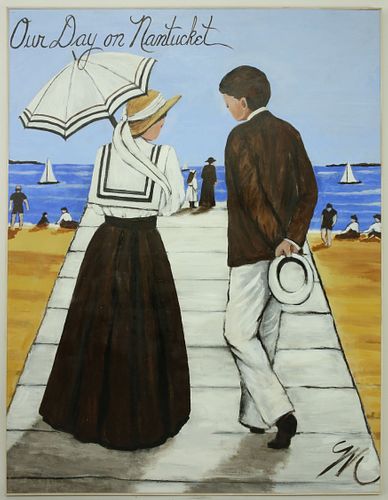 Molly Dee Oil on Canvas "Our Day on Nantucket"