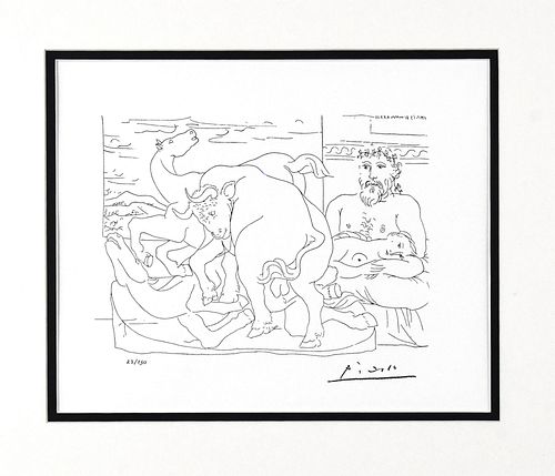 VOLLARD SUITE - THE SCULPTOR'S STUDIO #57 by Pablo Picasso