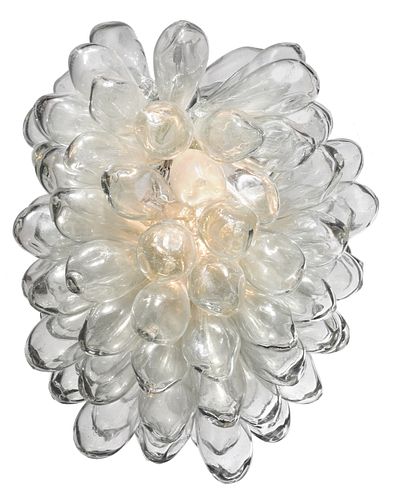 Modern Handblown Glass Cluster Lamp
