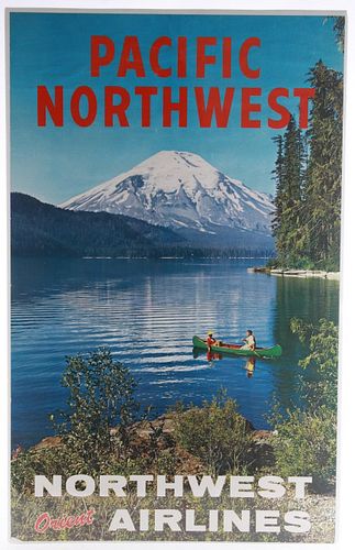 Northwest Orient Airlines Pacific Northwest Poster