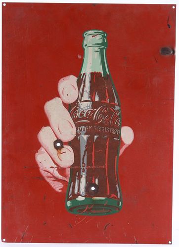 C. 1948 Rare Original Coca Cola Metal Sign
